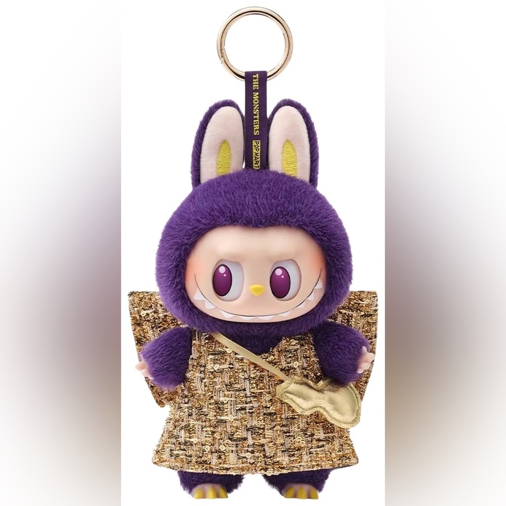 Authentic Pop Mart Labubu x Pronounce Wings of Fortune‎ Purple and Gold